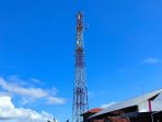 Salah satu tower jaringan Internet di wilayah Sorong