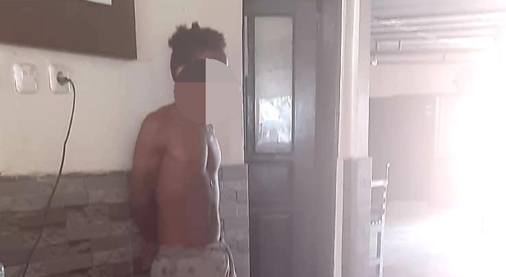 Pelaku ZW dinasihati polisi sebelum dipulangkan.