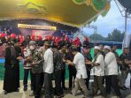 Kerukunan Keluarga Sulawesi Selatan (KKSS) Kabupaten Jayapura menggelar acara halal bi halal di Halaman Masjid Agung Al-Aqsha Kota Sentani.
