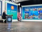Arsip - Presiden AS Joe Biden mengikuti KTT AS-ASEAN tahunan pada 26 Oktober 2021.