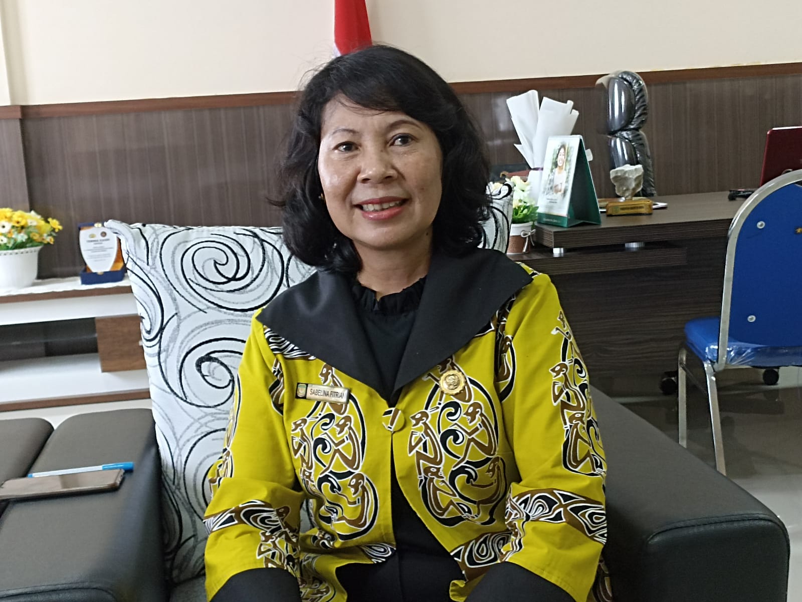 Kepala Dinas Peternakan dan Kesehatan Hewan Kabupaten Mimika, Drh. Sabelina Fitriani