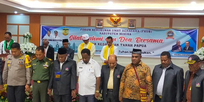 FKUB Mimika Gelar Silaturahmi dan Doa Bersama Untuk Kedamaian Papua, Manusia Merencanakan Tuhan Menentukan