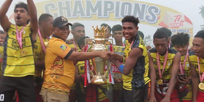 Bupati CUP U-23 Resmi Ditutup, Mimika United FC Raih Juara Pertama, Ini Besaran Uang yang Dibawa Pulang