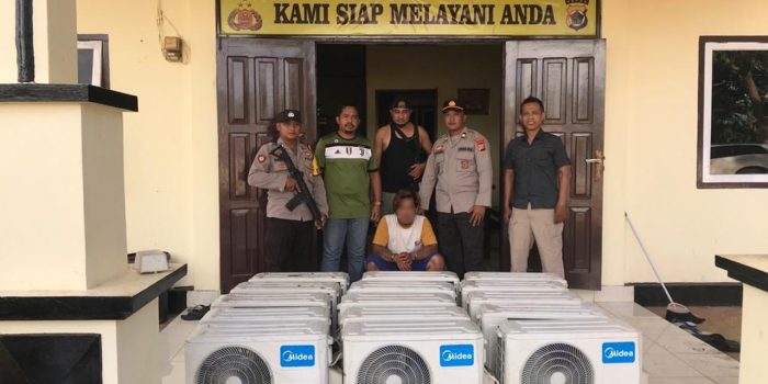 Curi 15 Unit AC dan Empat Alat Pertanian, Tiga Warga Tanah Miring Diciduk Polisi