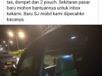 Waspada! Aksi Pencurian Modus Pecah Kaca Mobil, Semalam Pengunjung Pusat Kuliner Timika Jadi Korban