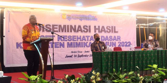 Pemda Mimika dan Freeport Gelar Diseminasi Riset Kesehatan Dasar Tahun 2022