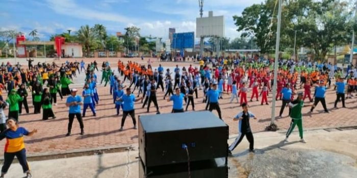 Peringati Hari Olahraga Nasional, Disporabudpar Mimika Gelar Senam Bersama, Begini Sejarah Lahirnya Haornas…