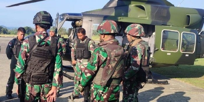 100 Personel Yonif 756/Wimane Sili Dikerahkan Jaga Perbatasan RI di Pegunungan Bintang