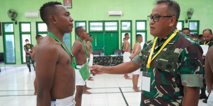 119 Pemuda Papua Lolos Sidang Pantukhir TNI AD, Pangdam Berpesan Harus Teliti Seleksi Calon