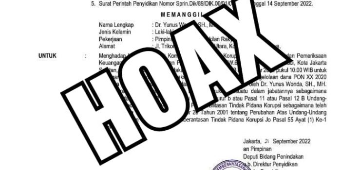 Seret Nama Yunus Wonda, Ini Klarifikasi Lengkap KPK Soal Panggilan Palsu yang Beredar di Papua