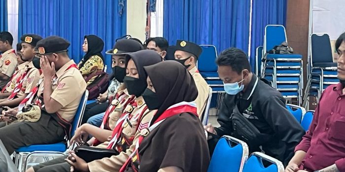 Giri Wijayantoro Terima Peserta Kontingen Jamnas XI Utusan Kwartir Cabang Gerakan Pramuka Kabupaten Jayapura