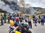 Kebakaran Hebat di Puncak Jaya, 17 Kios dan 7 Ruko Hangus Terbakar, Aparat Waspadai Penjarahan