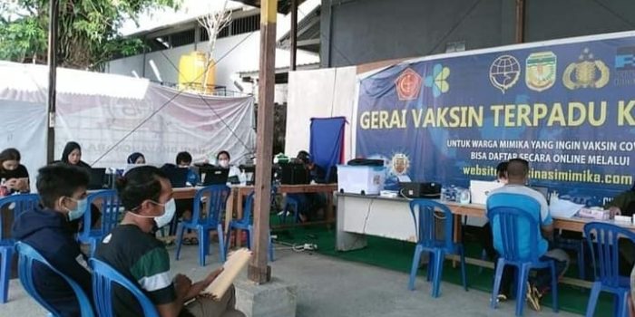 Tertinggi di Papua, 19,83 Persen Warga Kabupaten Mimika Sudah Vaksinasi Dosis 3