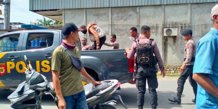 Maling Karpet, Seorang Pemuda Mabuk Nyaris Dihajar Warga di Jalan Budi Utomo Timika