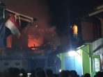 Kebakaran Kembali Terjadi, Setelah Rusunawa Pasar Dok IX, 4 Petak Kamar Kos Milik Anggota Polisi Dilalap Sijago Merah