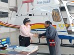 Resmi, Dishub Mimika Terima Helikopter PK-LTA dari PT. Asian One Air, Akan Jalani Proses Maintenance
