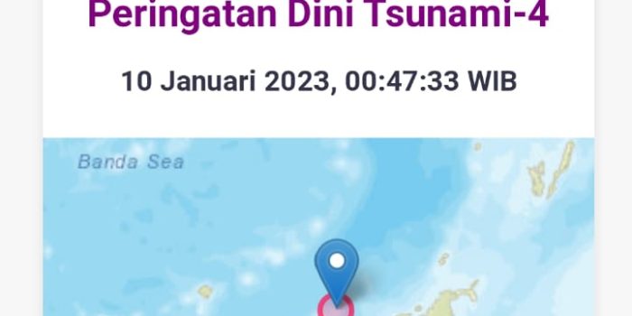 Gempa 7,5 Magnitudo Guncang Maluku Tenggara Barat, BMKG Keluarkan Peringatan Dini Tsunami