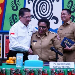 Dihadiri Para Bupati, Presiden Direktur PT Freeport Indonesia Silaturahmi ke Pj Gubernur Papua Tengah