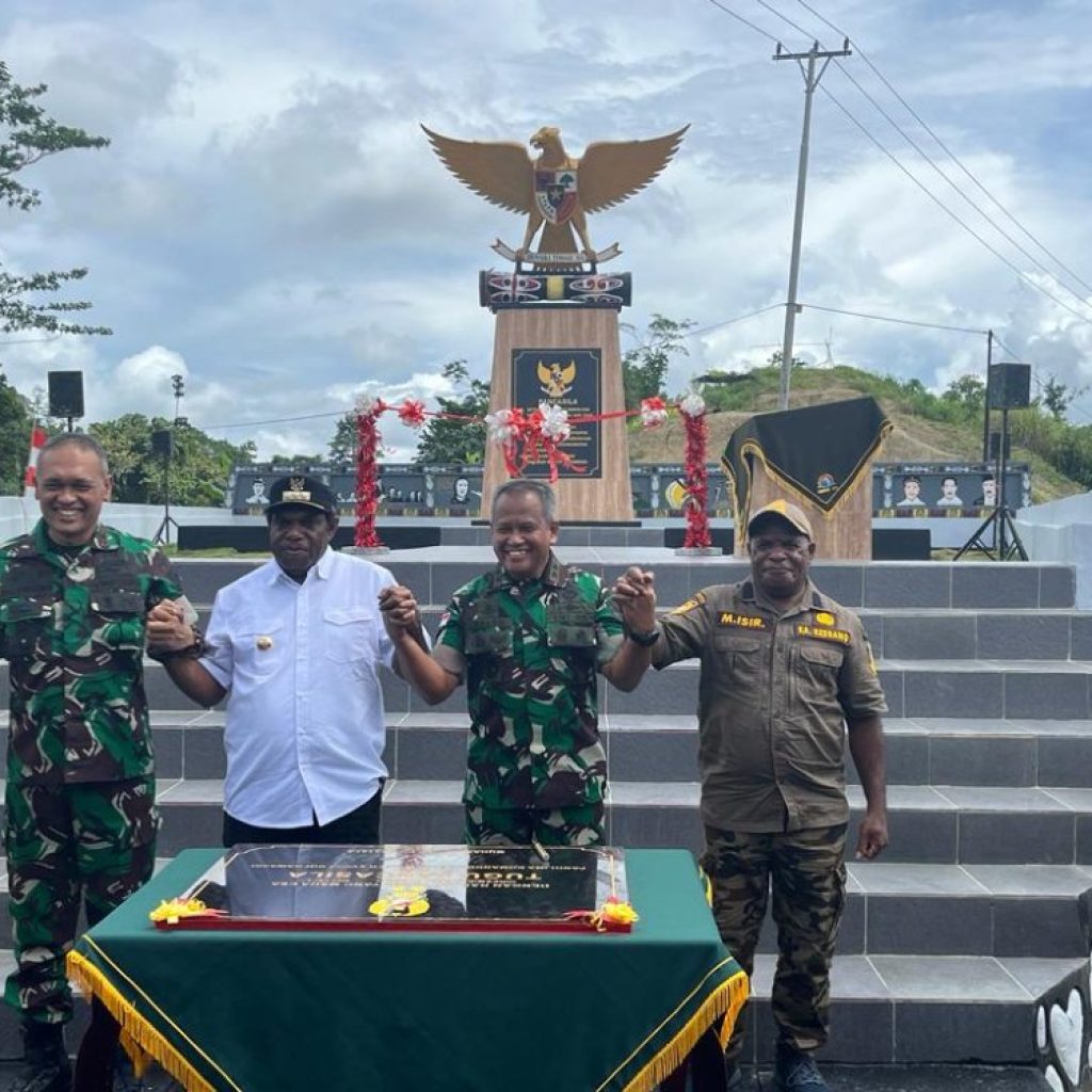 Resmikan Tugu Pancasila 1 Mei 2023 di Waris, Danrem Sembiring : Momentum Membangun Papua