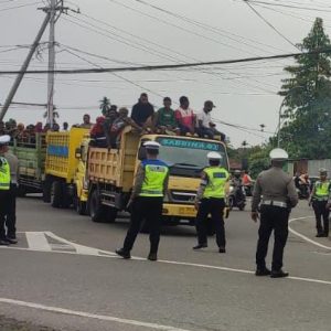 Massa Aksi Tolak Pj Bupati Mimika Mulai Berkumpul di Graha Eme Neme Yauware Timika Indah