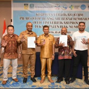 Biak Numfor Capai 100 Persen Stop BAB Sembarangan, Jadi Kabupaten Pertama di Tanah Papua yang Penuhi Pilar 1 STBM