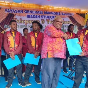 Yayasan Generasi Amungme Bangkit Gelar Ibadah Syukur Pelepasan dan Perpisahan 31 Siswa