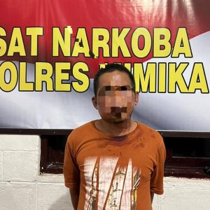 Satresnarkoba Polres Mimika Tangkap Pengedar Narkoba Jenis Sabu di KM 7 Timika