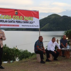 Polres Gelar Colo Sagu, Obrolan Santai Pemilu Damai 2024 Kabupaten Jayapura