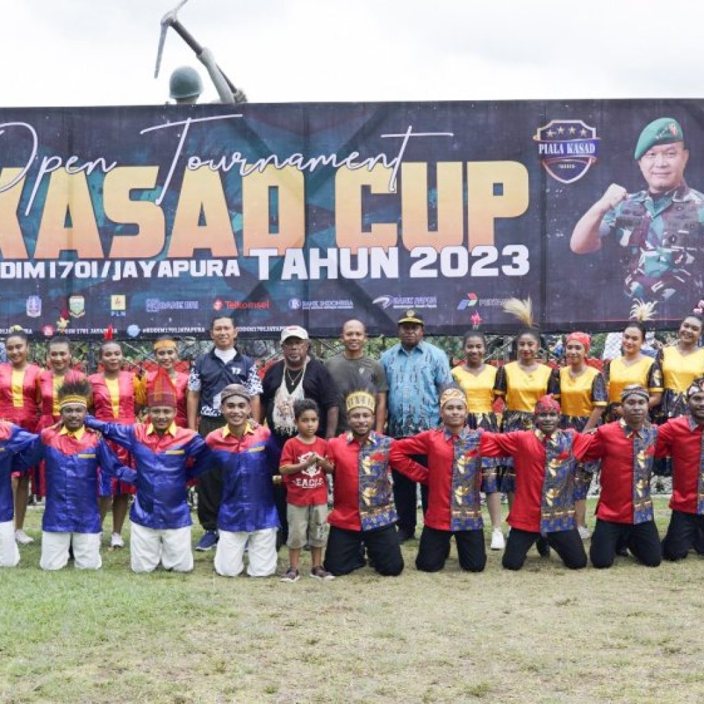 TNI Gelar Tournament Kasad Cup 2023 Tingkat Kodim 1701/Jayapura, Cari Bibit Atlet Papua