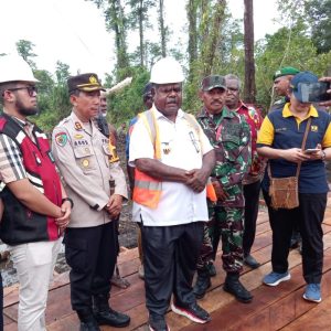 Kantor Bupati Asmat Mulai Dibangun, Kapten Inf Hermanus Kopong : TNI Siap Mendukung Program Pemda