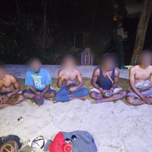 5 Pemuda Ditangkap Polisi di Pantai Hamadi Usai Kedapatan Membawa Ganja