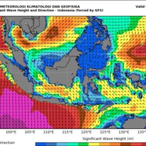 BMKG: Waspada Gelombang Tinggi Hingga Enam Meter di Perairan Indonesia