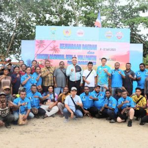 Cek Kesiapan Venue Volly Pasir Ferdinand Waterpauw, Gubernur: Papua Barat Siap Gelar Event Dunia