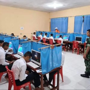 22 Casis Tamtama PK TNI AU Penerimaan Panda Lanud Yohanis Kapiyau Timika Ikuti Test Psikologi