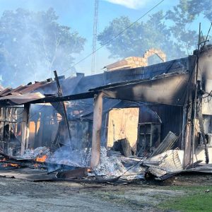 Tadi Pagi, Gedung KPU Kabupaten Jayapura Terbakar, Beberapa Unit Kantor Ikut Ludes