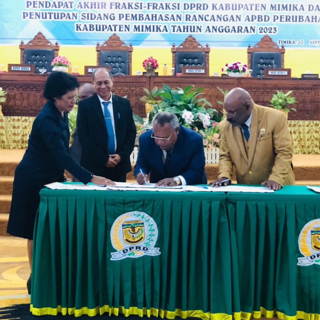 DPRD Setujui APBD Perubahan Kabupaten Mimika Rp 7,2 Triliun