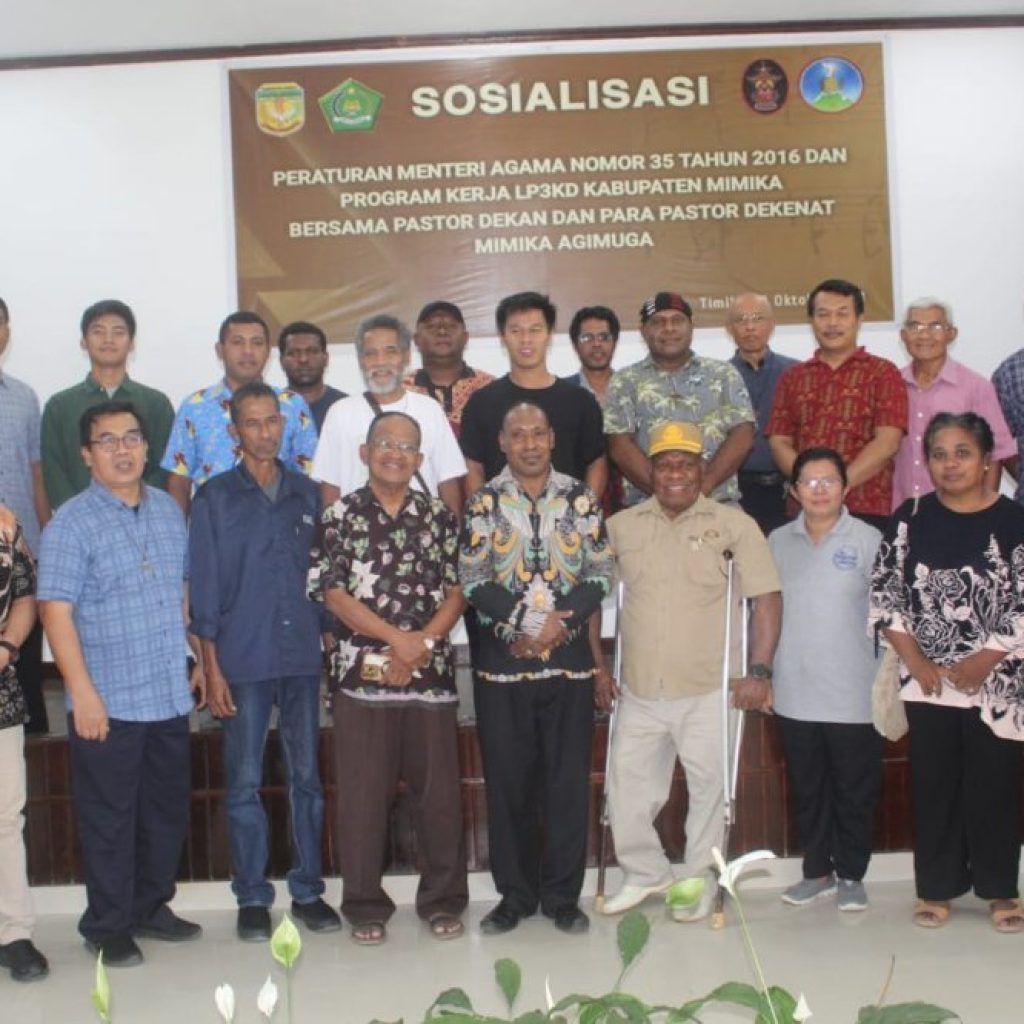 Umat Katolik Kini Punya Wadah LP3KD, Kemenag Mimika dan Pengurus Sosialisasikan Program Kerja Kepada Para Pastor