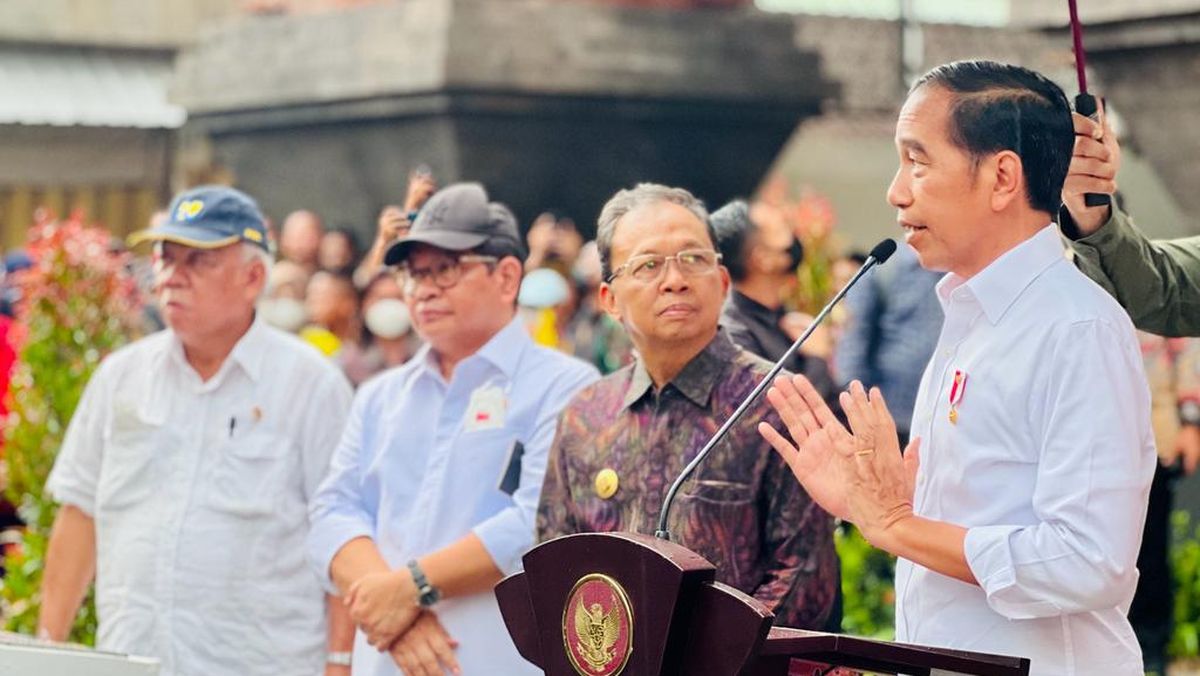 Presiden Jokowi Meresmikan Pasar Seni Sukowati di Gianyar Bali Foto (Sekretariat Presiden)