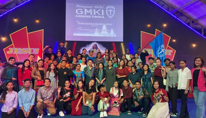 GMKI Cabang Timika Rayakan Natal Bersama Perwakilan Organisasi Pemuda Se-Mimika