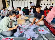 Hari Pertama Sortir dan Lipat, KPU Kabupaten Jayapura Temukan 8 Surat Suara Rusak