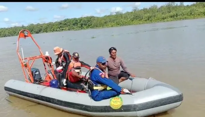 Berhasil Ditemukan, Satu Korban Kecelakaan Speed Boat Terbakar di Sungai Antara Kampung Asgon dan Kampung Fos