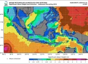 BMKG: Waspada Gelombang Tinggi Hingga 4 Meter di Perairan Indonesia