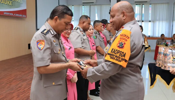 Kapolda Papua Pimpin Sertijab Empat Pejabat Utama Polda Papua dan Dua Kapolres