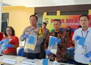 Polres Mimika Musnahkan Sabu, Dextromethopan, dan Sopi, Tersangka Terancam 15 Tahun Penjara