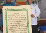 Dibuat di Makassar, Al-Quran Raksasa Karya Ustadz Usman Pabo’o Akan Hiasi Lokasi Islamic Center Mimika