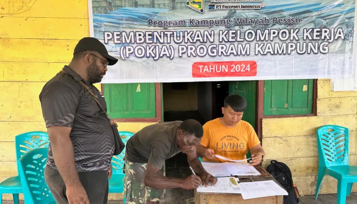 YPMAK Bentuk Pengurus Pokja Tahun 2024 Kampung Kapiraya Mimika Barat Tengah