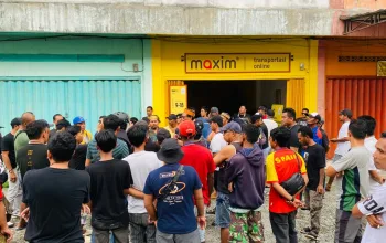 Puluhan Sopir Taksi Rental Timika Geruduk Kantor Maxim, Sampaikan 4 Tuntutan
