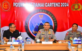 Tiba di Timika, Asops Kapolri Lakukan Supervisi Ops Damai Cartenz Tahun 2024