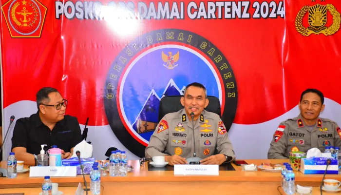 Tiba di Timika, Asops Kapolri Lakukan Supervisi Ops Damai Cartenz Tahun 2024