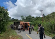 Rem Blong, Dump Truck Alami Kecelakaan di Ruas Jalan Trans Nabire, Ada Penumpang Meninggal Dunia